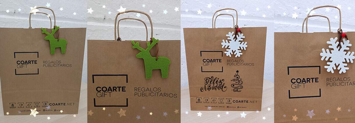 Bolsas de papel navideñas